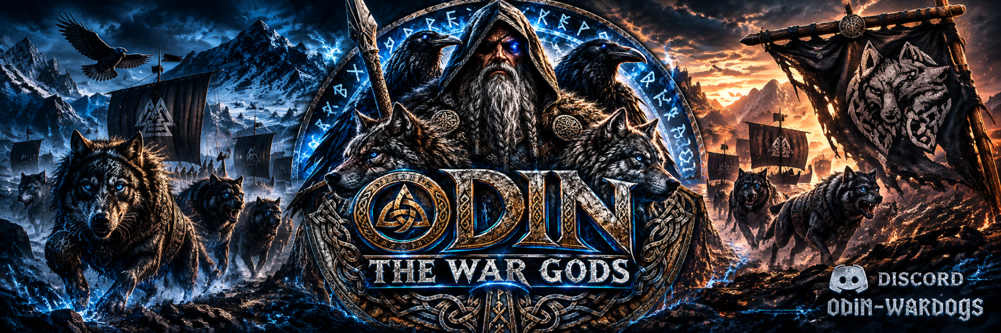 ODIN The War Gods Viking and Wardogs clan banner